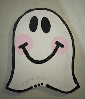 Smiling Ghost Mini Attachment | Interchangeable Halloween Decor