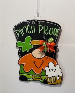 Pinch Proof Leprechaun Door Hanger