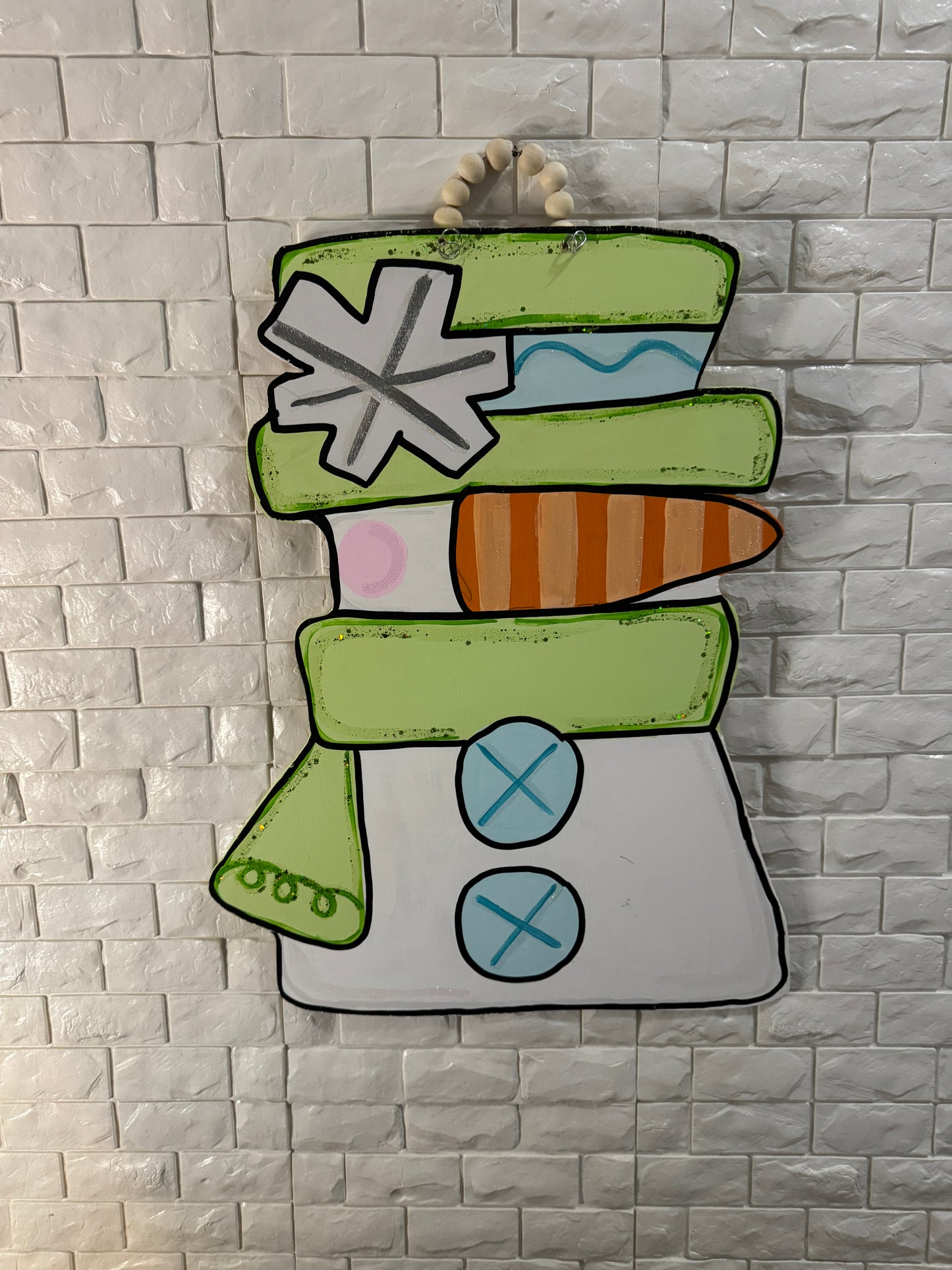 Snowman – Hand-Painted Winter Decor