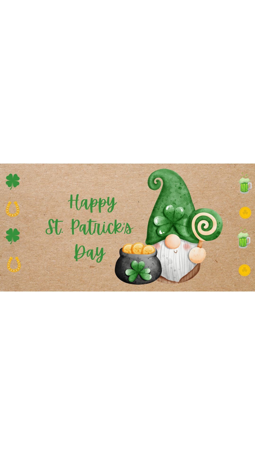 St. Patrick’s Day Banner | Hand-Painted Seasonal Banner Decor