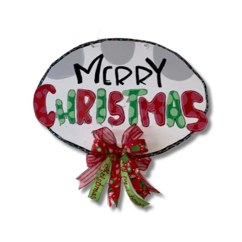 Merry Christmas Door Hanger, Front door Decor, Wall Decor, Rustic Christmas Decor, Housewarming gift, Farmhouse Christmas Door Hanger