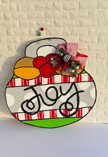 This joy christmas Ornament Door Hanger will make a great addition to your front door.