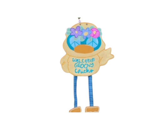 Groovy Chick Door Hanger
