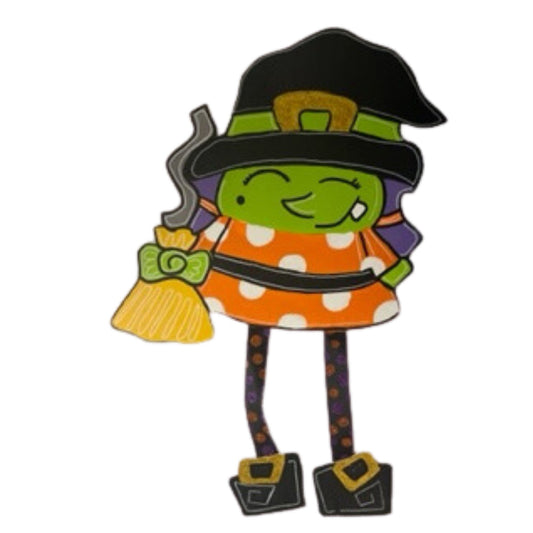 Halloween Witch Door Hanger, Halloween Witch Door Swag, Halloween Decorations, Fall Decor, Hand Painted Door Hanger, Bewitching Home Decor